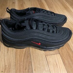 Nike AIR MAX 97 Black and Red Sneakers